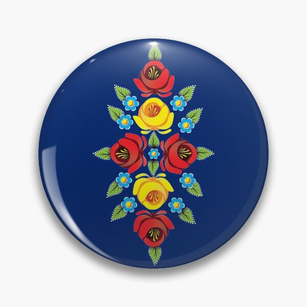 Item preview, Roses traditional canal art - blue background designed and sold by Running-Duck.