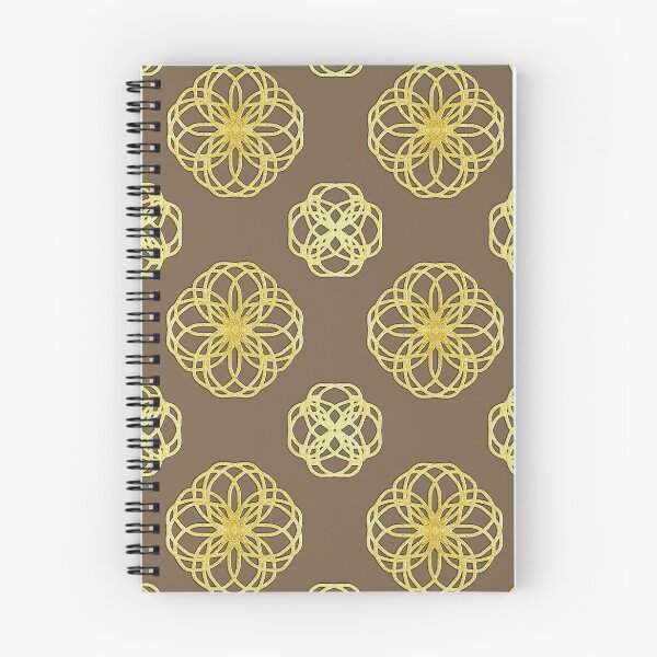 Item preview, Gold motifs on a pale taupe background  designed and sold by PetaJaneHome.