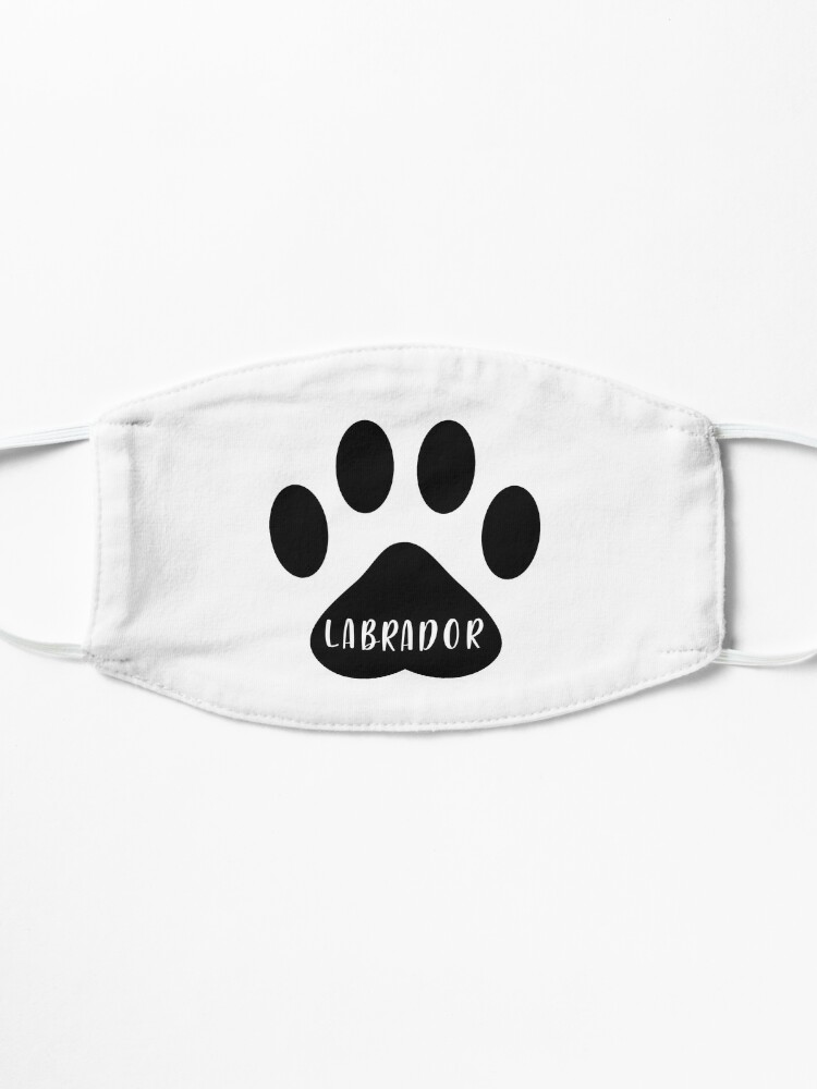 Alternate view of Labrador Paw Print Seal Mask