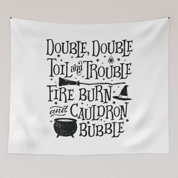 Item preview, Double Double Toil and Trouble designed and sold by CompassandCrate.