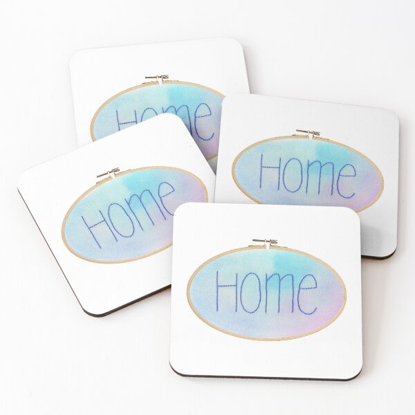 Item preview, Home Watercolour and Embroidery Hoop designed and sold by Rebekah Melville.