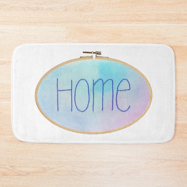 Item preview, Home Watercolour and Embroidery Hoop designed and sold by Rebekah Melville.