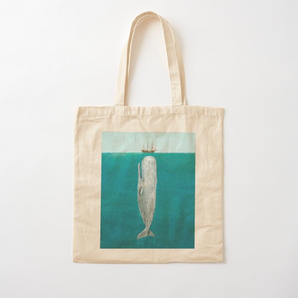 The Whale - Full Length Cotton Tote Bag