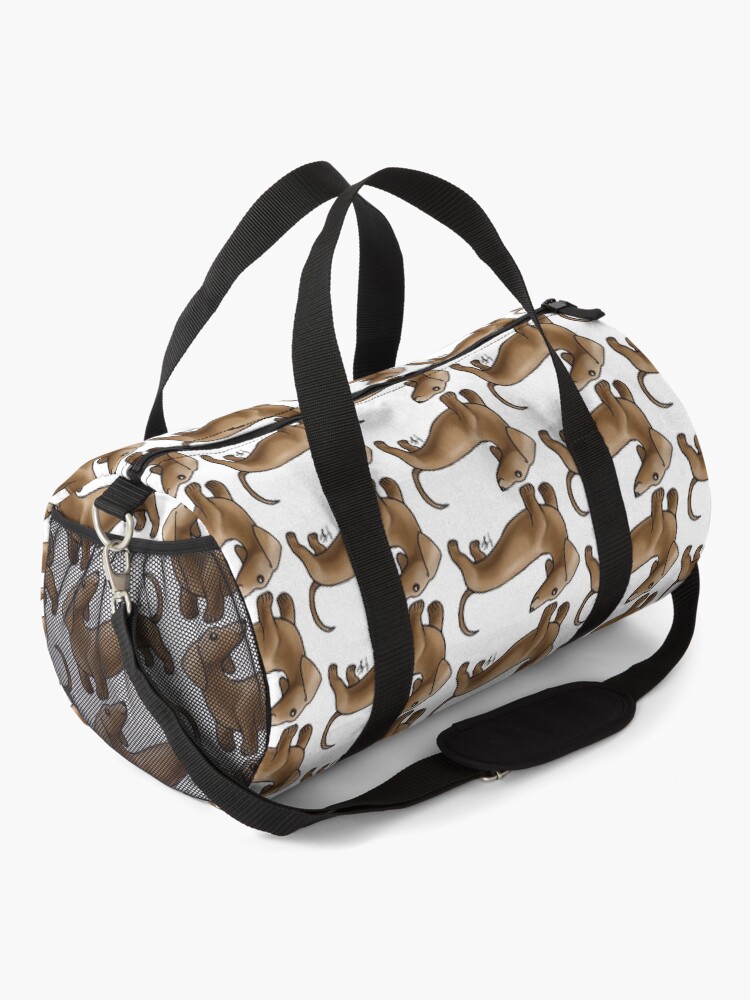 Alternate view of Smooth Coat Dachshund - Brown Duffle Bag