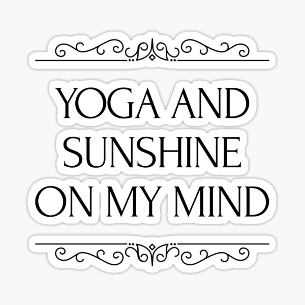 Sticker Hello Sunshine Yoga 3 Round – dunworkin