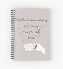 Cuaderno de espiral Fifth Harmony es mi taza de té.