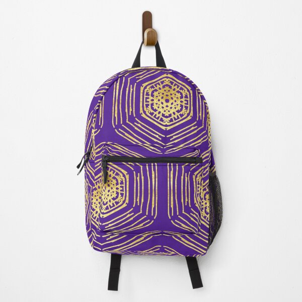 Item preview, Gold coin motif on a rich violet background designed and sold by PetaJaneHome.