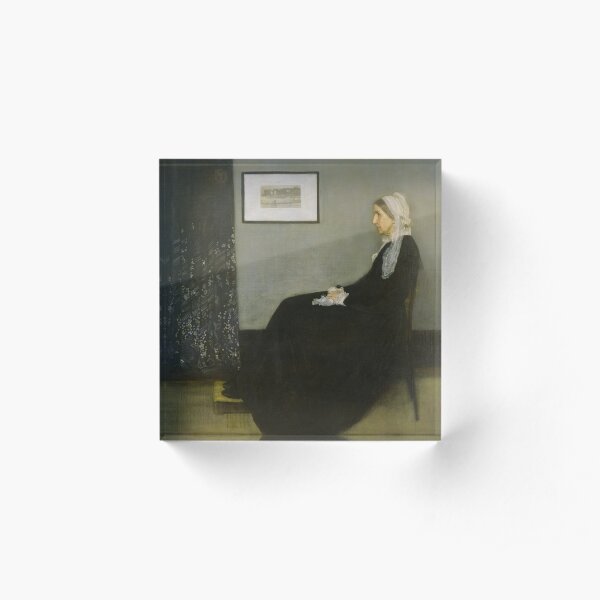 Painting Art, James McNeill Whistler Artist Paintings, Whistler's Mother Acrylic Block