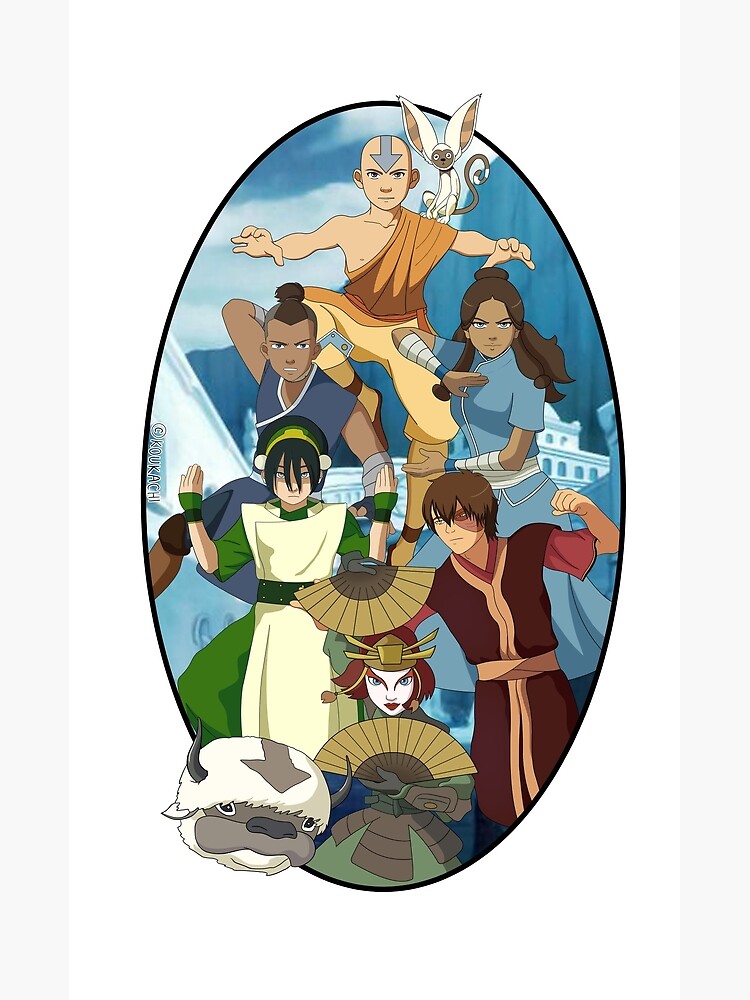 Avatar Die Letzte Airbender Bande Grusskarte Von Koukachi Redbubble