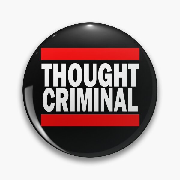 Item preview, Thought Criminal - Black Background designed and sold by yoshi77.