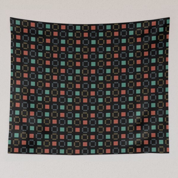 Item preview, Striped 8 Bit Blocks  designed and sold by ReviveMind.