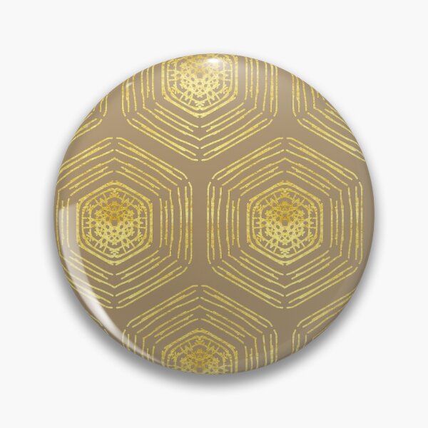 Item preview, Gold coin motif on a pale taupe background  designed and sold by PetaJaneHome.