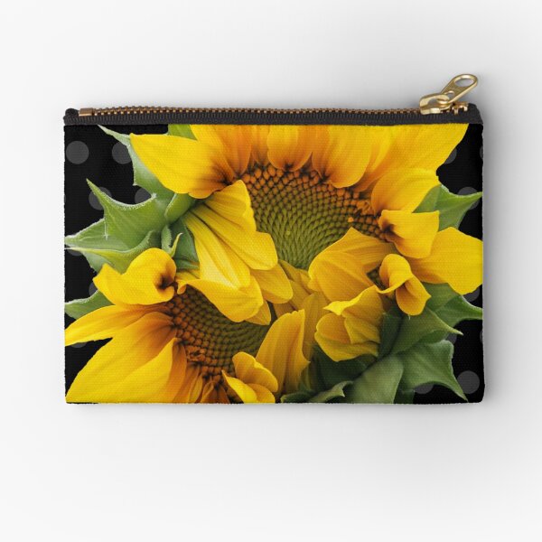Blooming Sunflower Zipper Pouch