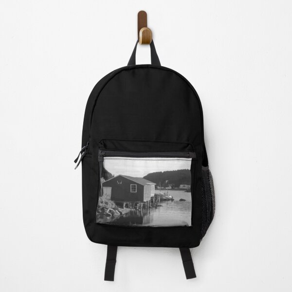 Item preview, black and white Newfoundland fishing shed designed and sold by am-mantilla2156.