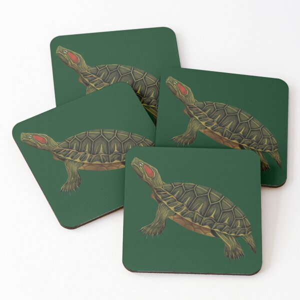 Item preview, Red-eared Slider (Trachemys scripta elegans) Digital Painting designed and sold by Inuyasha907.