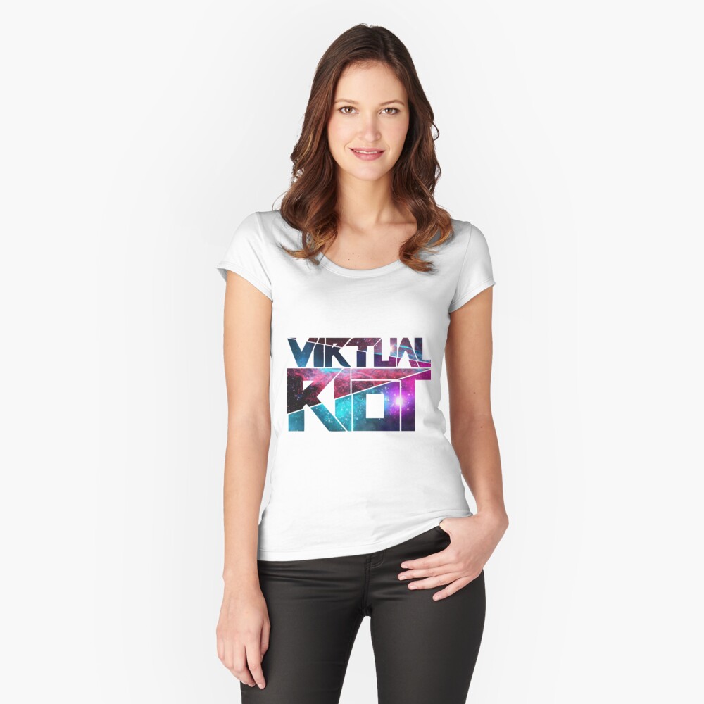 Item preview, Tailliertes Rundhals-Shirt designed and sold by erizo47.