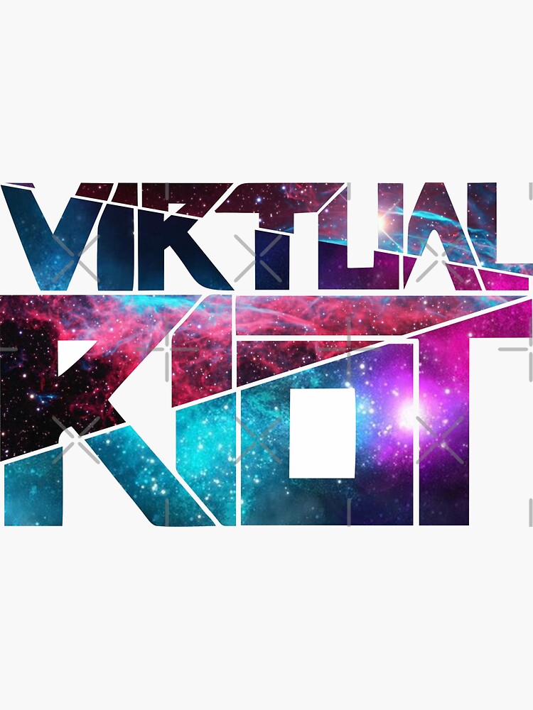 Thumbnail 3 von 3, Sticker, Virtueller Aufruhr Space Knife Art designt und verkauft von erizo47.