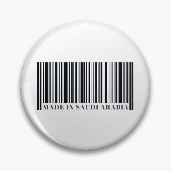 Item preview, Made in Saudi Arabia Black Barcode designed and sold by ArabCorner.