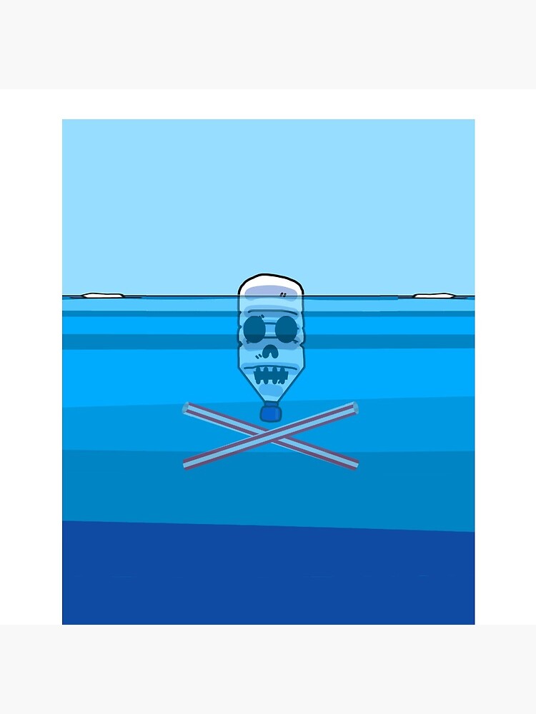 Thumbnail 3 of 3, Pin, plastic skull underwater designed and sold by DNAtured.