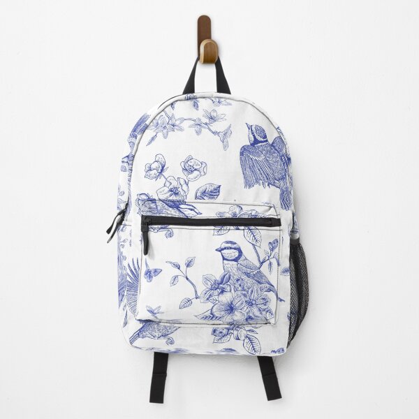 Item preview, Vintage Blue Toile Birds French Country Pattern designed and sold by PUFFYP.