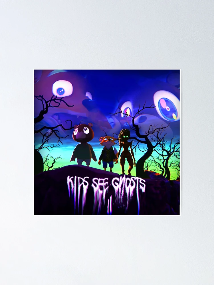 Kids See Ghosts Animated Show Art Kanye West Kid Cudi Takashi Murakami  Poster for Sale by jt6designs