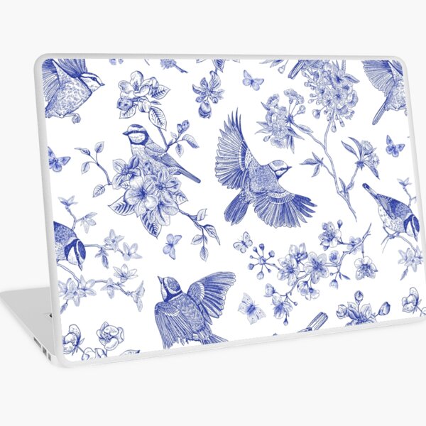 Item preview, Vintage Blue Toile Birds French Country Pattern designed and sold by PUFFYP.