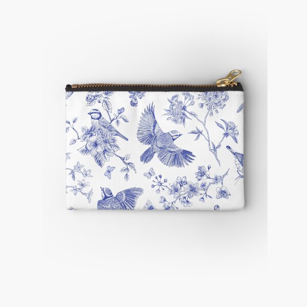 Item preview, Vintage Blue Toile Birds French Country Pattern designed and sold by PUFFYP.