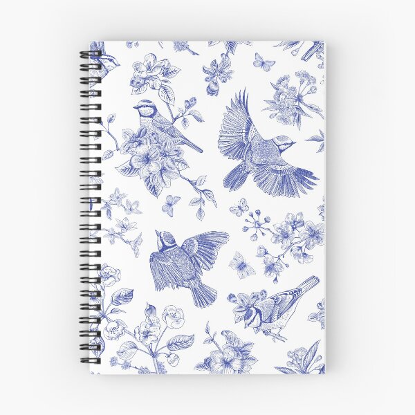 Item preview, Vintage Blue Toile Birds French Country Pattern designed and sold by PUFFYP.