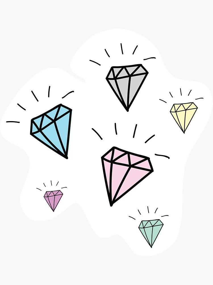 "Diamonds Sticker" Sticker by rose17quinn Redbubble