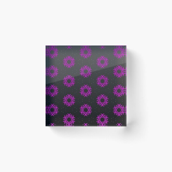 Item preview, Hot pink floral pattern on cool gradient gray designed and sold by PetaJaneHome.
