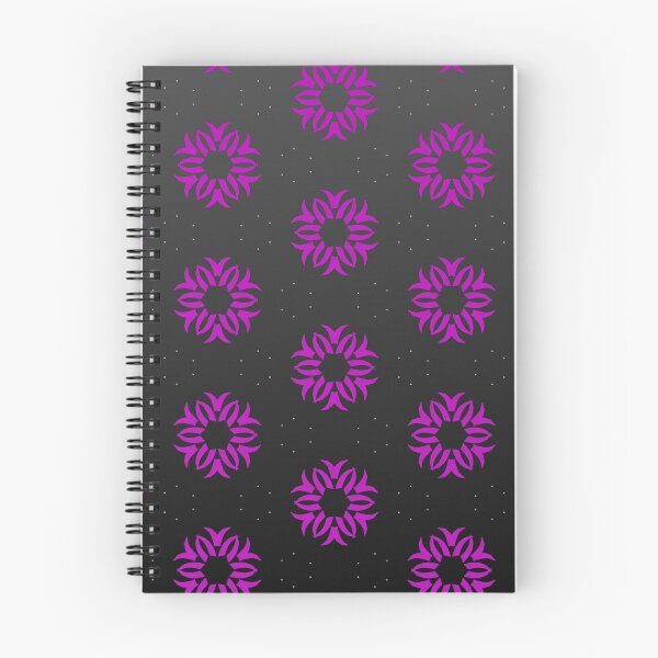 Item preview, Hot pink floral pattern on cool gradient gray designed and sold by PetaJaneHome.