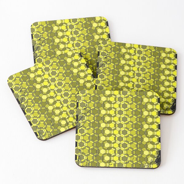 Item preview, Yellow hectagon pattern designed and sold by jc007.