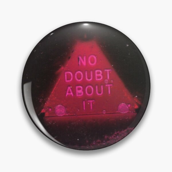 Pin/button Badge, Magic 8 Ball, Without A Doubt Retro Magical Psychic  Divination Toy 