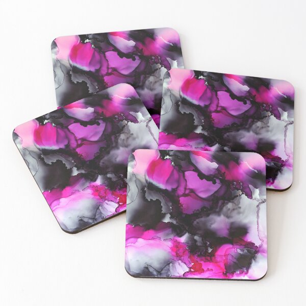 Item preview, Pink & Black Abstract Ink Art designed and sold by CappCreative.