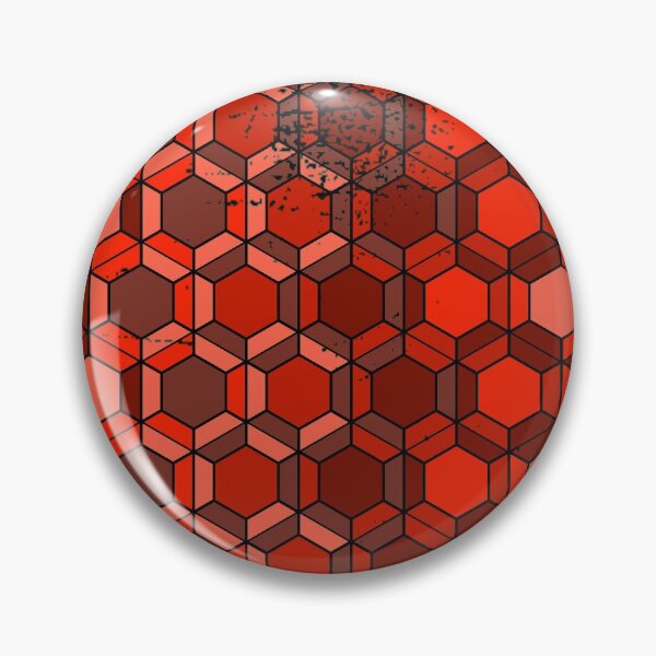 Item preview, Red hectagon pattern designed and sold by jc007.