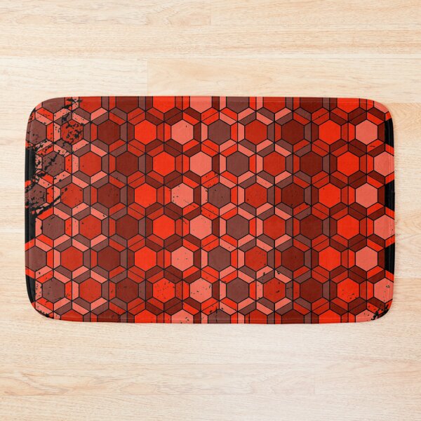 Item preview, Red hectagon pattern designed and sold by jc007.