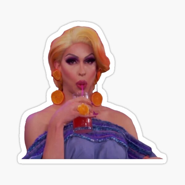 Item preview, BROOKE LYNNE HYTES sipping drink meme sticker! designed and sold by Sophiecharms.