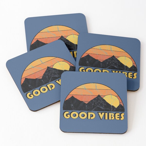 Item preview, Good Vibes Sunset Mountains designed and sold by NikkiMouse82.