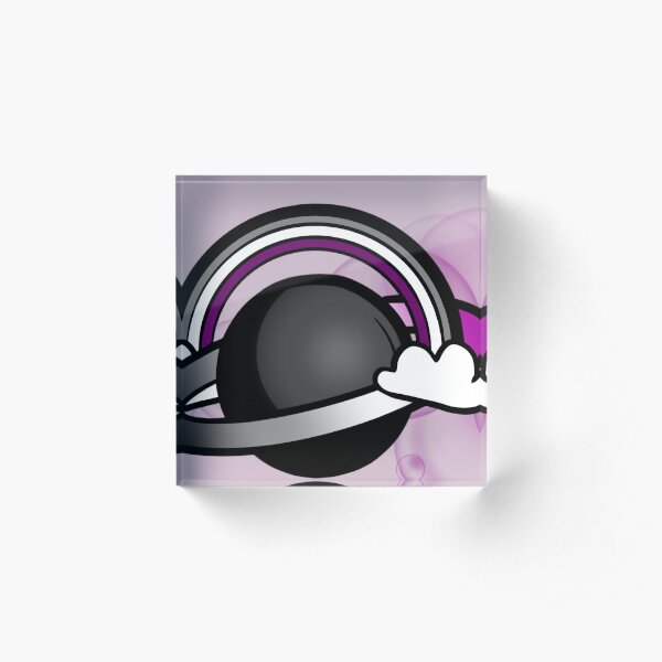 Space Queers: Asexual Acrylic Block