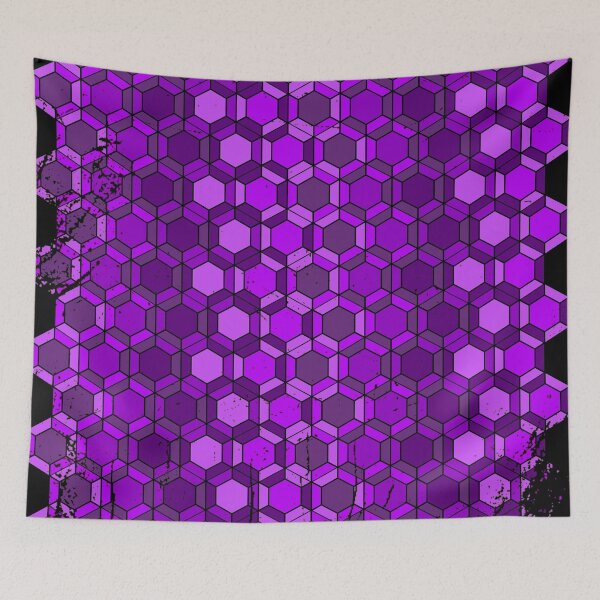 Item preview, Purple hectagon pattern designed and sold by jc007.