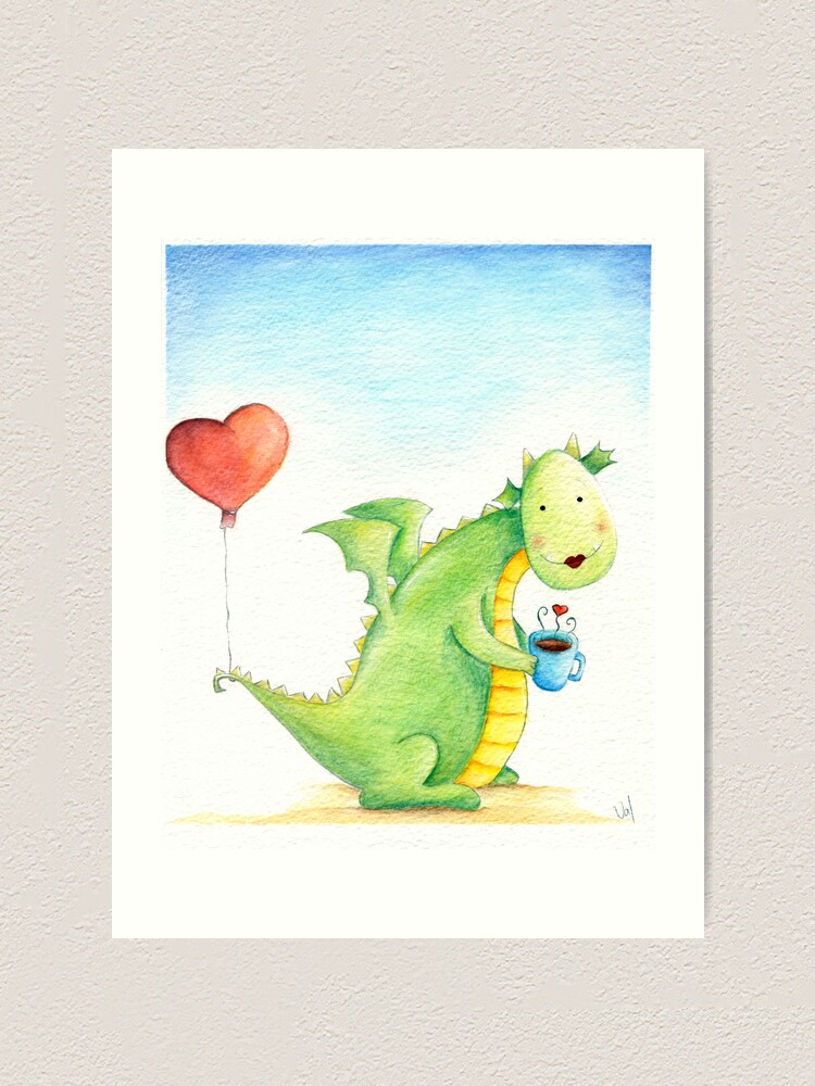 Alternate view of On our date Art Print