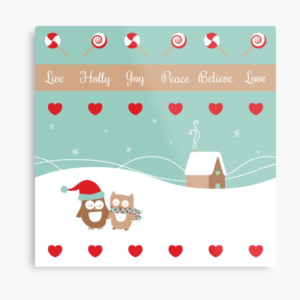 Enjoy The Season (illustration only) Metal Print