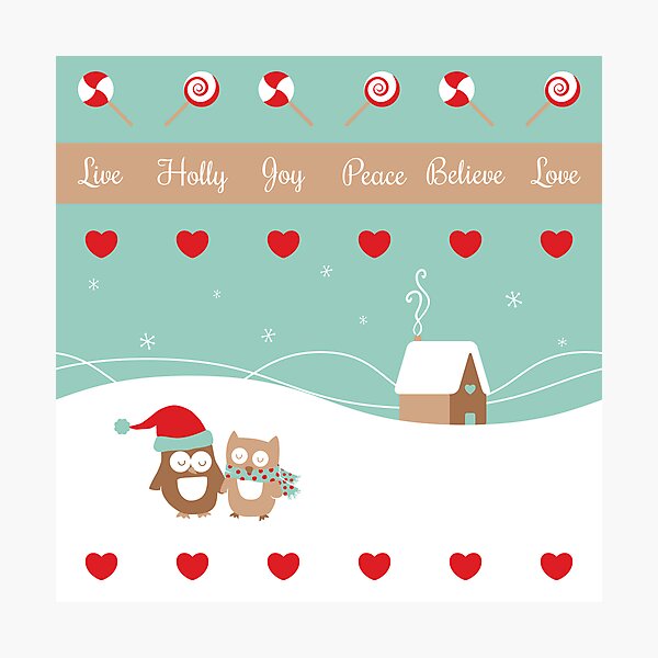 Enjoy The Season (illustration only) Photographic Print