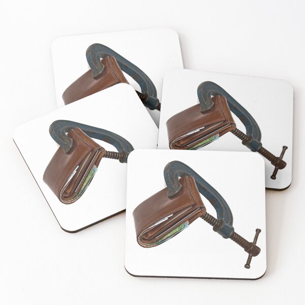 Item preview, Brown leather wallet clamp in C-clamp designed and sold by bassel-ad.