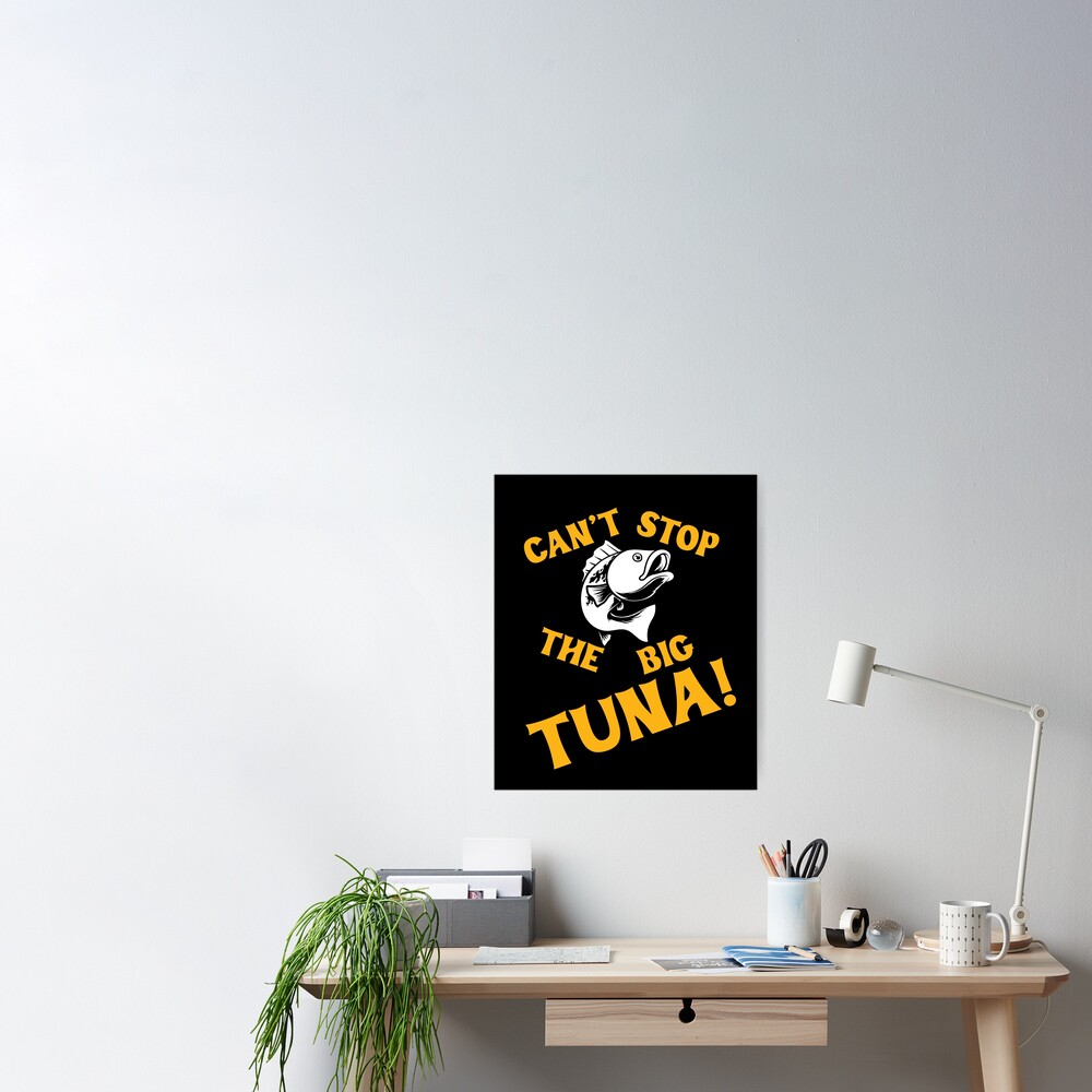 The Big Tuna Funny Fishing Sticker for Sale by Automatic Soul