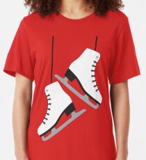 White female Skates Slim Fit T-Shirt