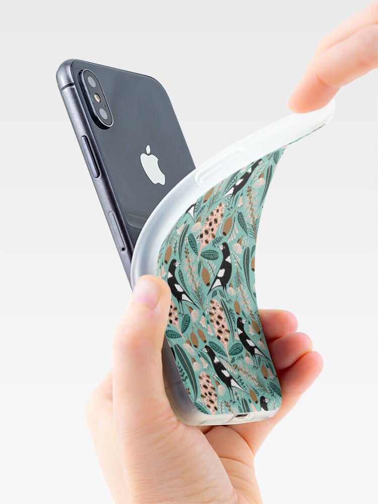 Alternate view of Australian bush magpies iPhone Case & Cover