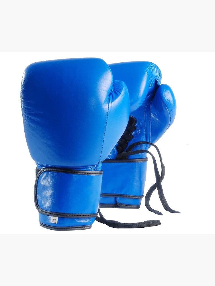 "Pair of blue boxing gloves" Poster for Sale by basselad Redbubble