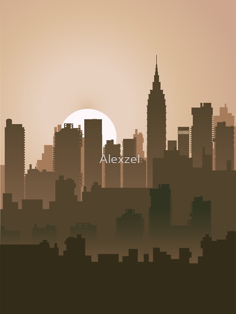 Picture of the city for iPhone by Alexzel