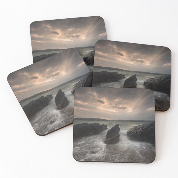 Item preview, Waves Breaking On Rocks At Sunrise designed and sold by irishjohn.